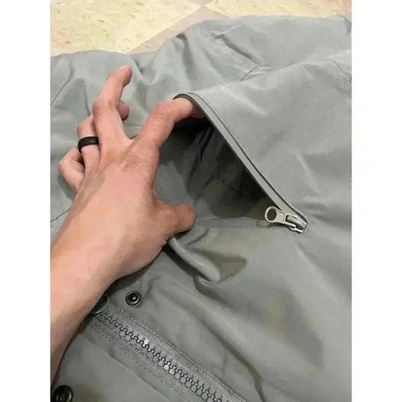 WOMEN WITHIN Gray 3M Hooded Thinsulate Insulation Parka Coat with faux fur | 4x - Picture 8 of 12